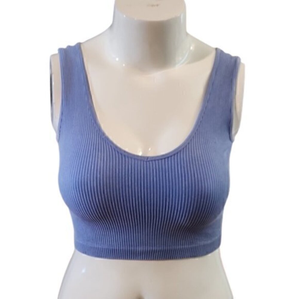 [Suzetta Collections] Blue Crop Top - Size S/M